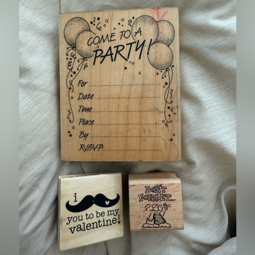 Wooden Stamps Set